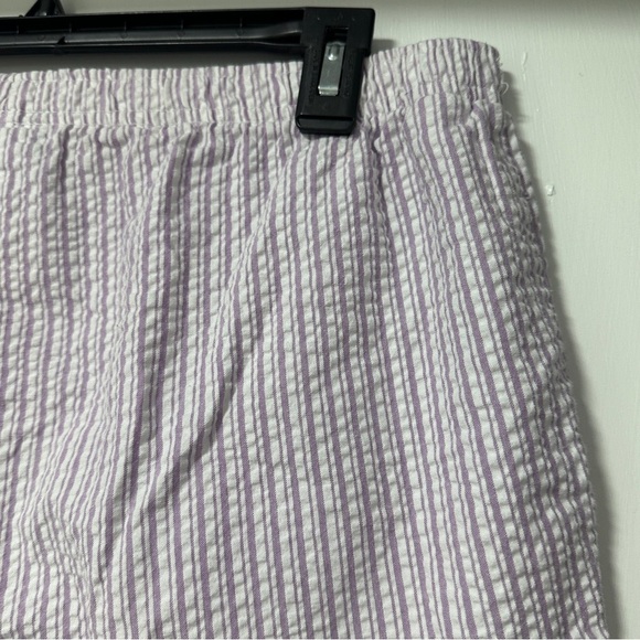 Vintage Purple White Seersucker Embroidered Set Top & Pants Set Size 14 Spring - Picture 14 of 16